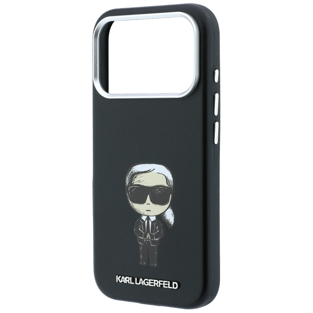 Karl Lagerfeld iPhone 17 Pro/iPhone 18 Pro Deksel Smooth Ikonik Sketch Svart