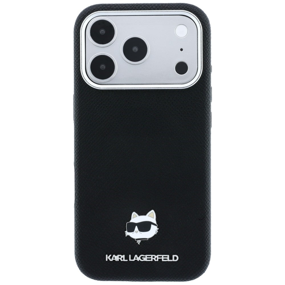 Karl Lagerfeld iPhone 17 Pro/iPhone 18 Pro Deksel Grained Choupette Svart