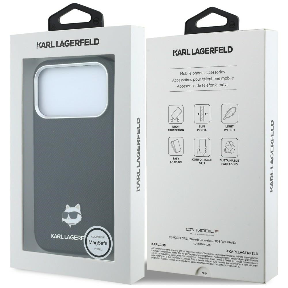 Karl Lagerfeld iPhone 17 Pro/iPhone 18 Pro Deksel Grained Choupette Svart