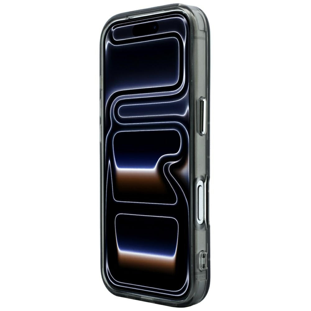 Karl Lagerfeld iPhone 17 Pro/iPhone 18 Pro Deksel Rhinestones Electroplated Logo Svart
