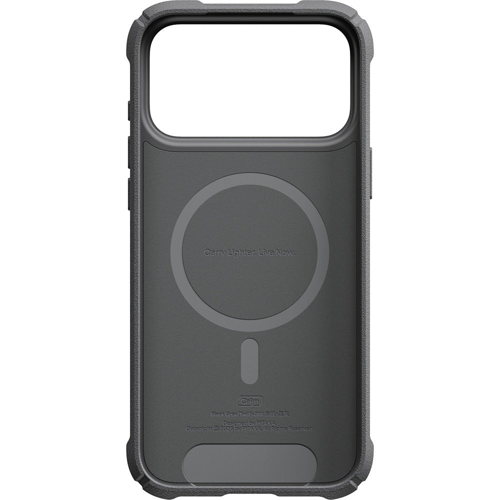 Pitaka iPhone 17 Pro Max/iPhone 18 Pro Max Deksel Cairn MagSafe Black/Grey Twill