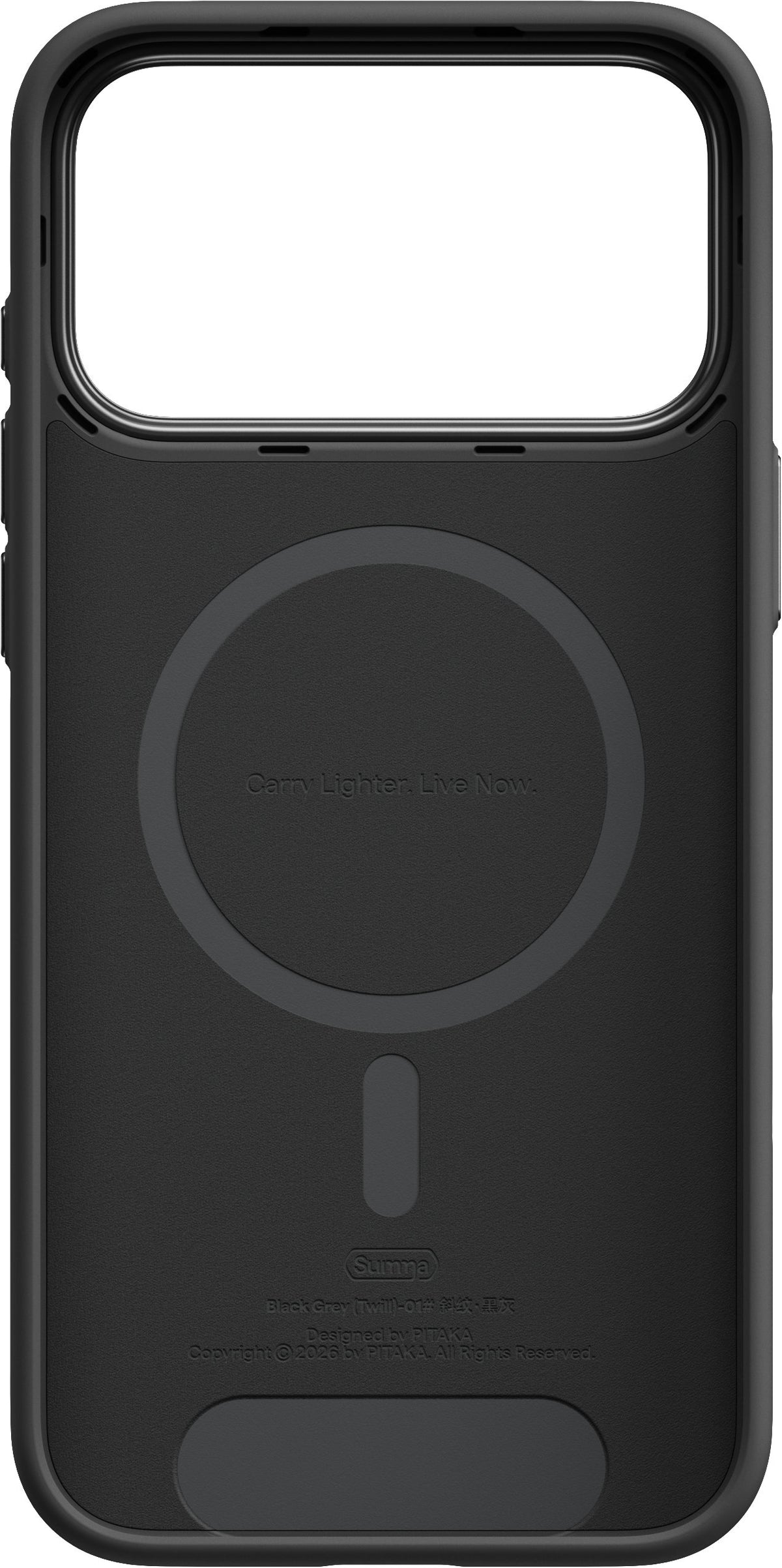 Pitaka iPhone 17 Pro Max/iPhone 18 Pro Max Deksel Summa MagSafe Black/Grey Twill