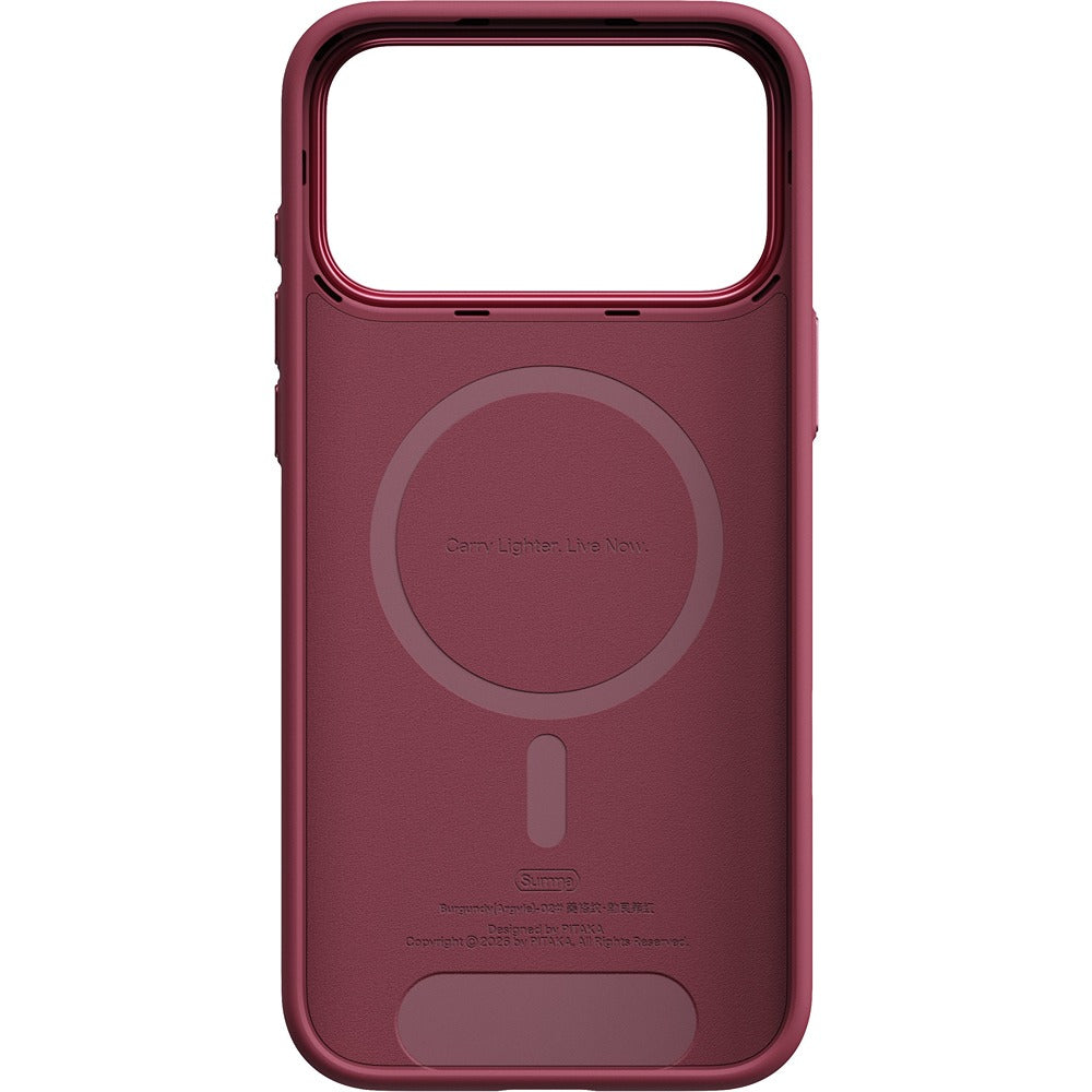 Pitaka iPhone 17 Pro Max/iPhone 18 Pro Max Deksel Summa MagSafe Argyle Burgundy