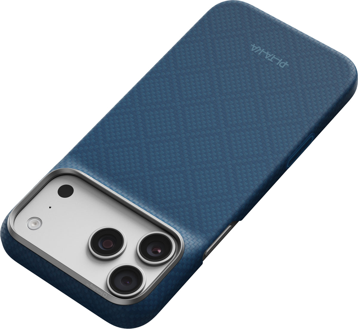Pitaka iPhone 17 Pro Max/iPhone 18 Pro Max Deksel Edge MagSafe Argyle Abyss Blue