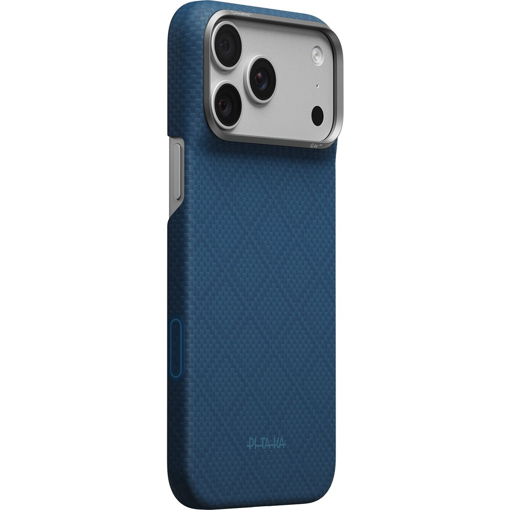 Pitaka iPhone 17 Pro Max/iPhone 18 Pro Max Deksel Edge MagSafe Argyle Abyss Blue