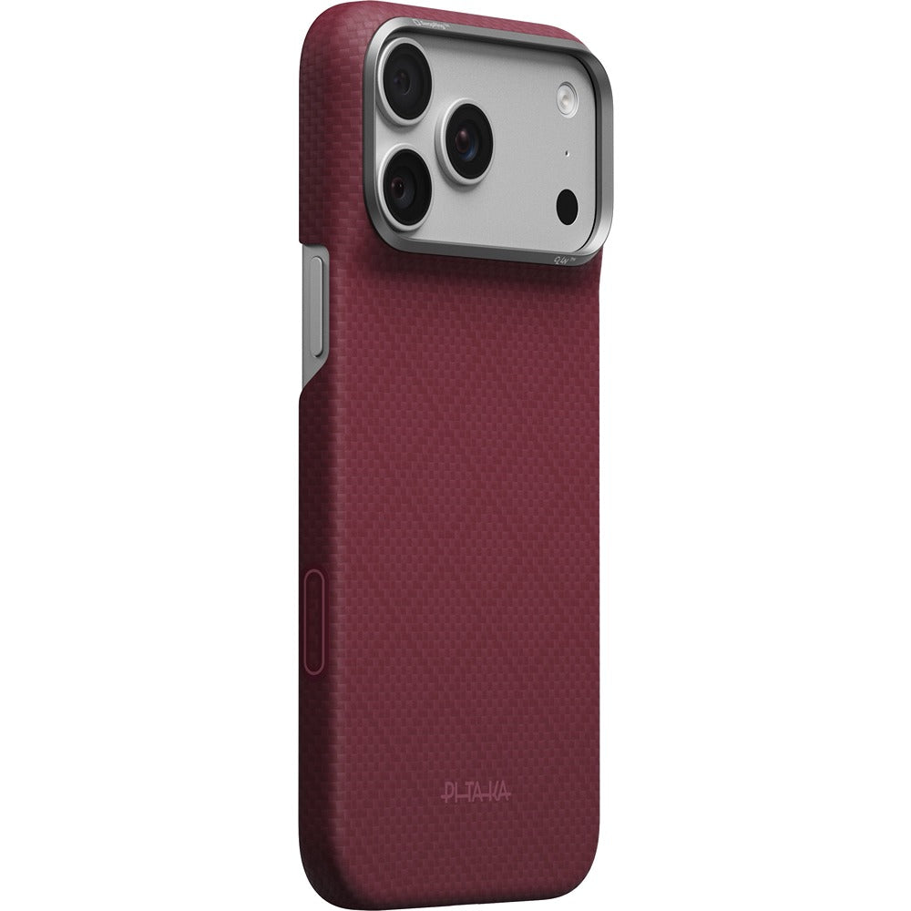Pitaka iPhone 17 Pro Max/iPhone 18 Pro Max Deksel Edge MagSafe Argyle Burgundy
