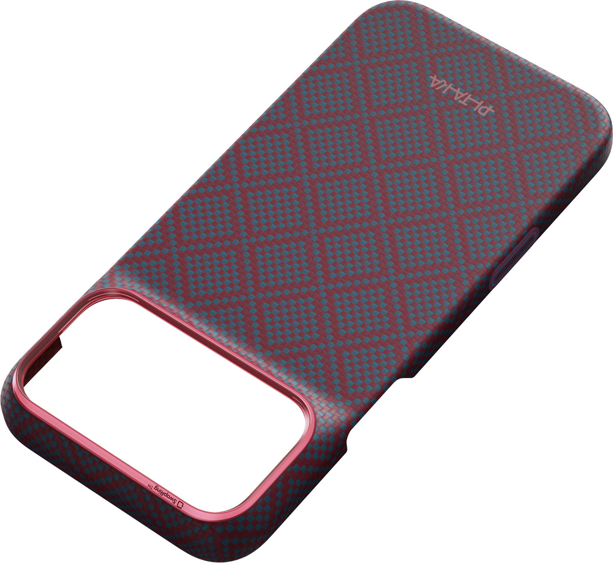 Pitaka iPhone 17 Pro Max/iPhone 18 Pro Max Deksel Edge MagSafe Argyle Blue's Red