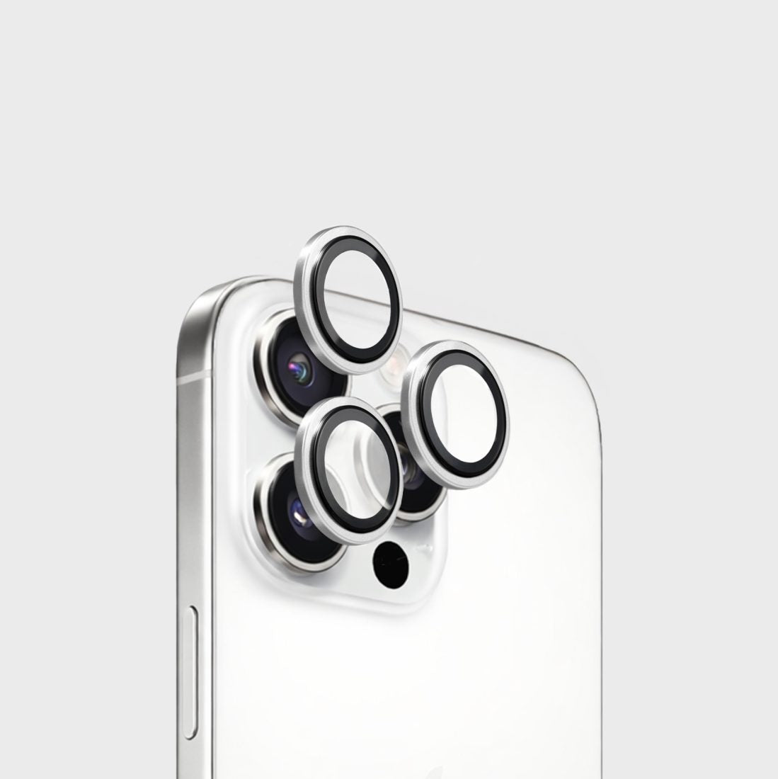 MobileFriend iPhone 16 Pro/iPhone 16 Pro Max Kameraskydd Linsring