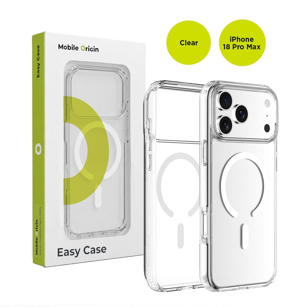 Mobile Origin iPhone 18 Pro Max Deksel Easy Case MagSafe Klar
