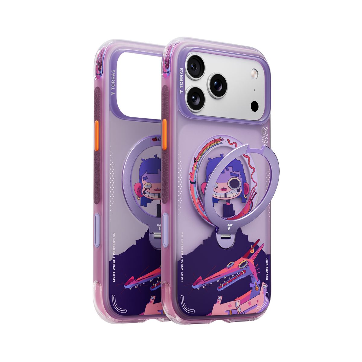 Torras iPhone 17 Pro Deksel Ostand Q3 Air Gawx Neon Night Muse