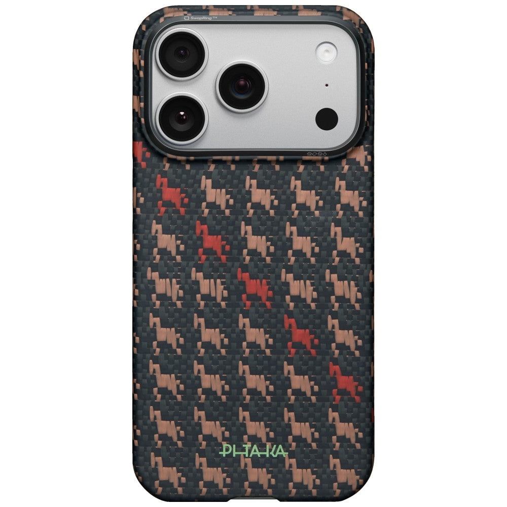Pitaka iPhone 17 Pro Max-deksel Edge MagSafe Ebony