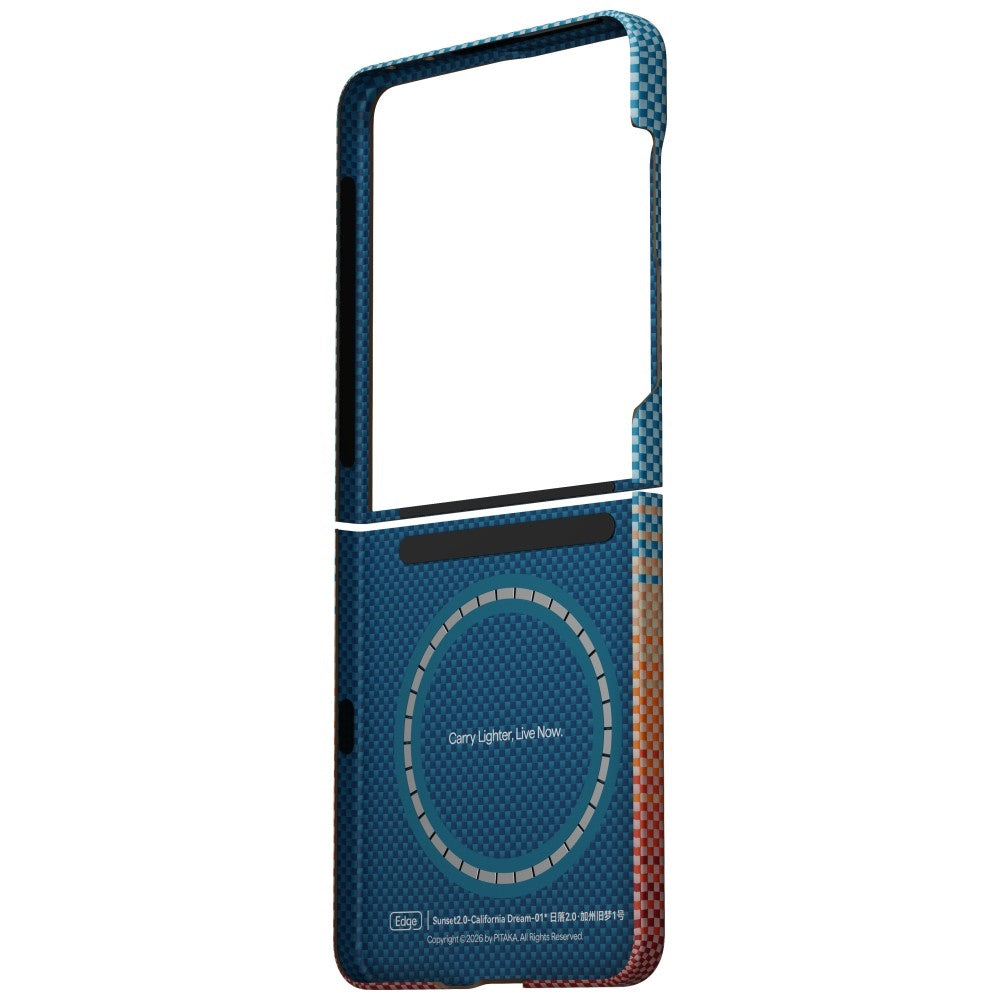 Pitaka Samsung Galaxy Z Flip 8 Deksel Edge California Dream-01