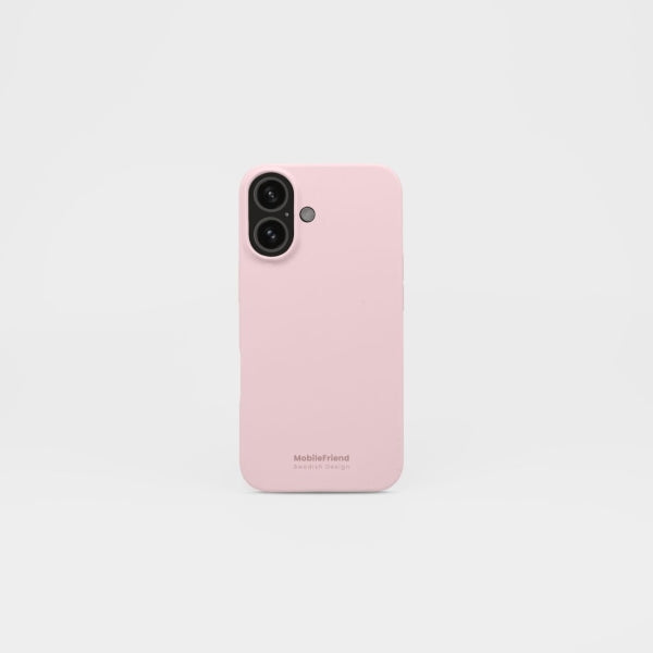 MobileFriend iPhone 16 Plus Skal Silikon Rosa