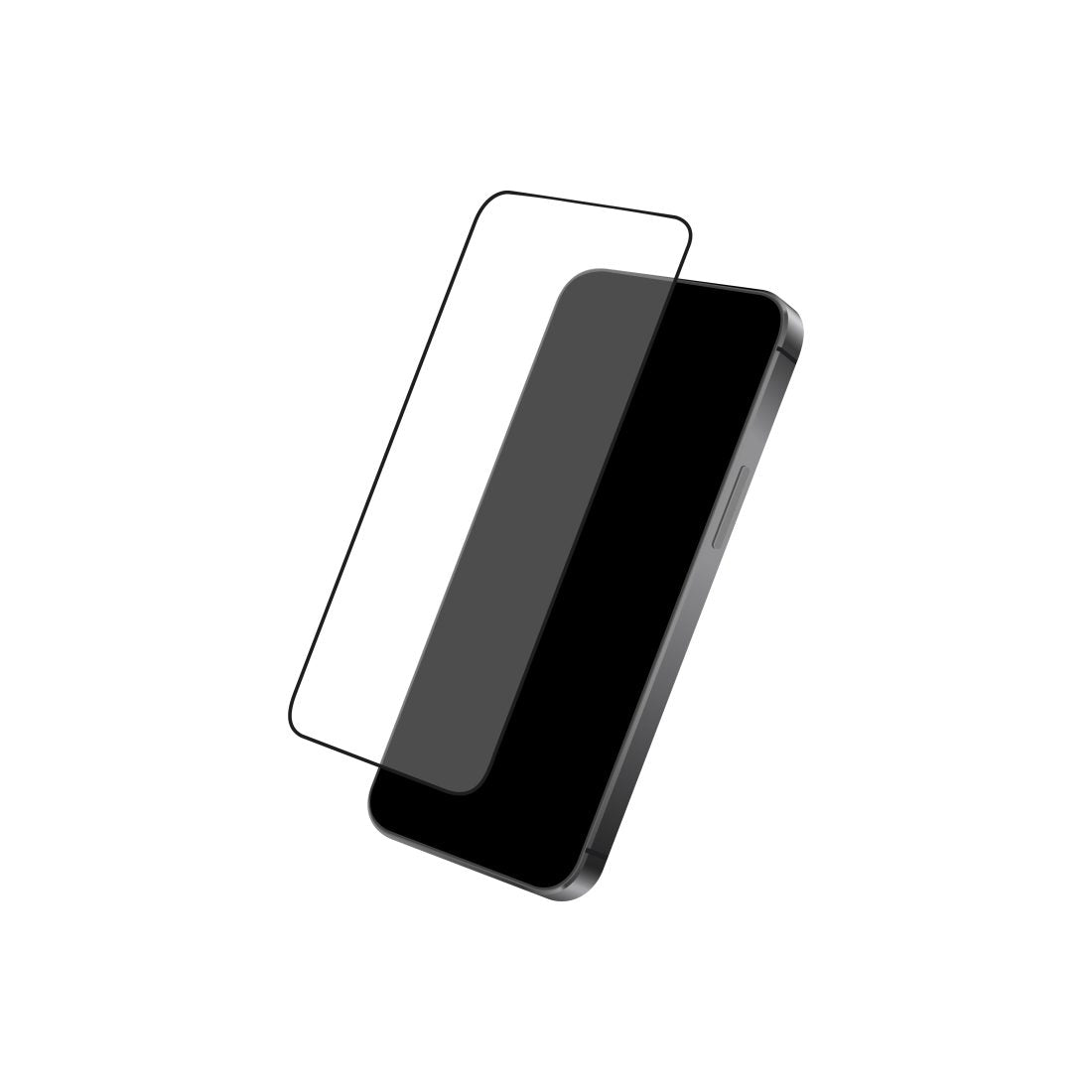 MobileFriend iPhone 17/iPhone 17 Pro Skärmskydd Svart ram