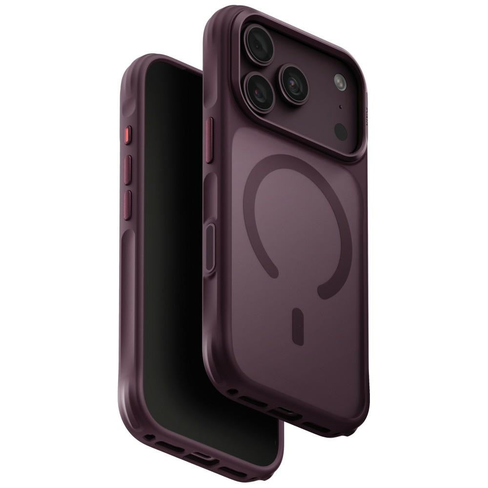 Uniq iPhone 17 Pro/iPhone 18 Pro Deksel Veren MagClick Burgundy