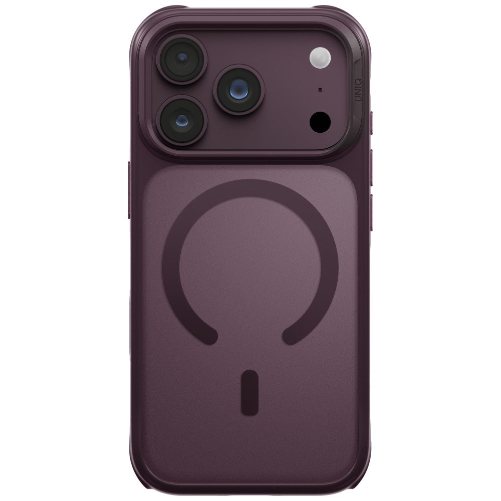 Uniq iPhone 17 Pro/iPhone 18 Pro Deksel Veren MagClick Burgundy