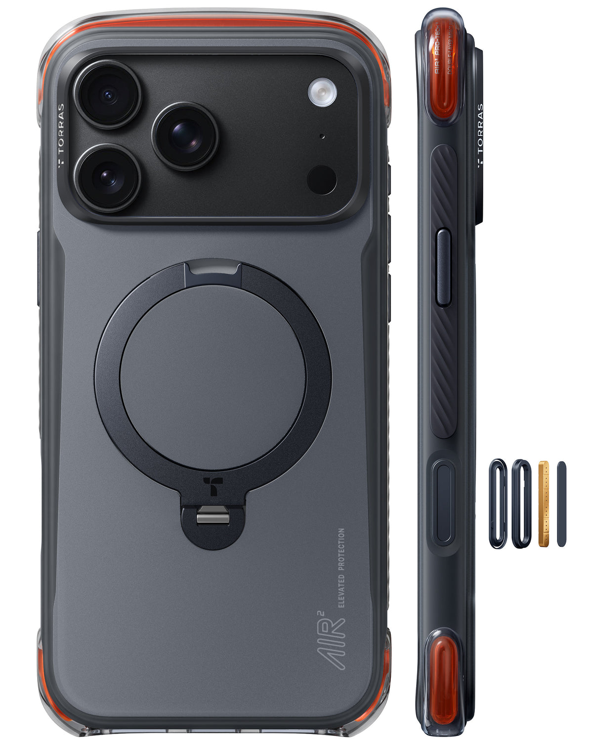 Torras iPhone 18 Pro Deksel Ostand Q3 Air Pro Obsidian Core