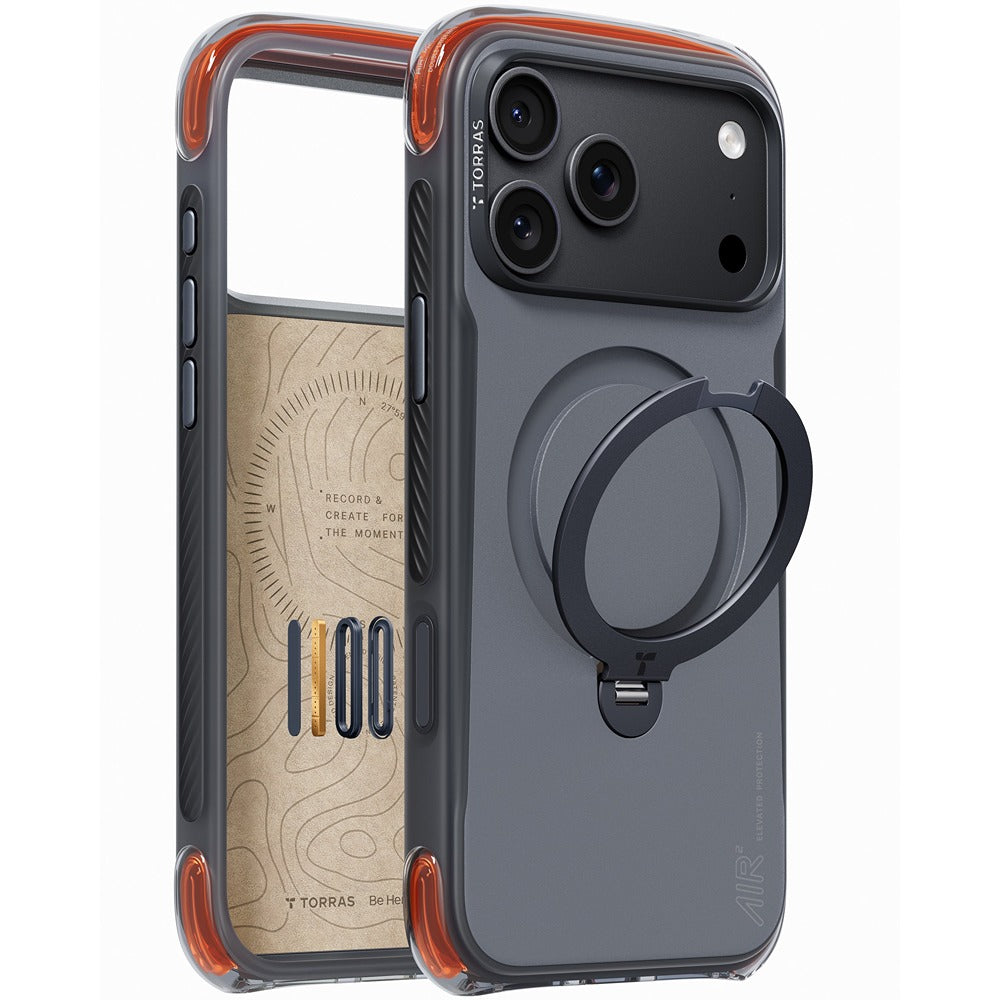 Torras iPhone 18 Pro Deksel Ostand Q3 Air Pro Obsidian Core