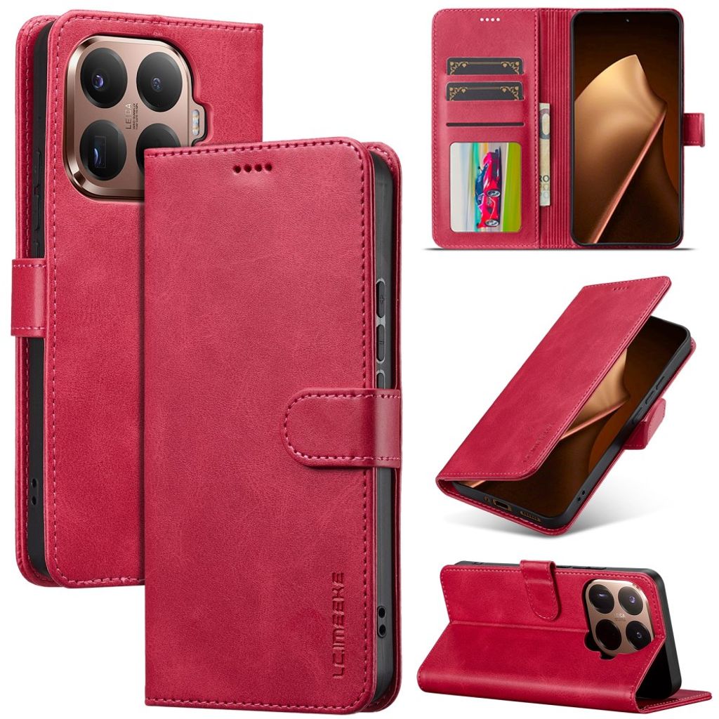 Lc.Imeeke Xiaomi 17T Etui med Kortlomme Stativfunksjon Rosa