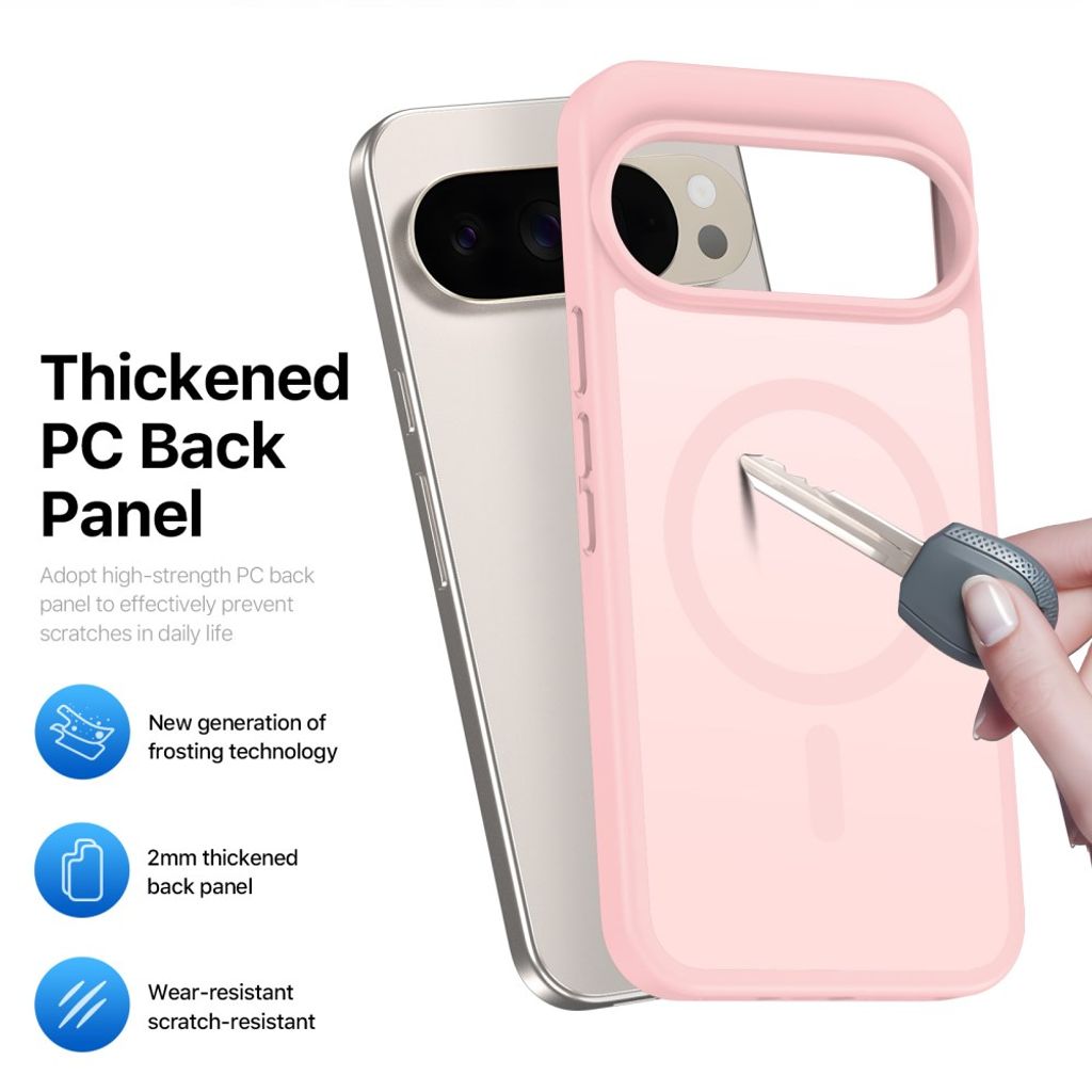 Dux Ducis Google Pixel 9 Pro XL/10 Pro XL/11 Pro XL Deksel Yind Series MagSafe Rosa