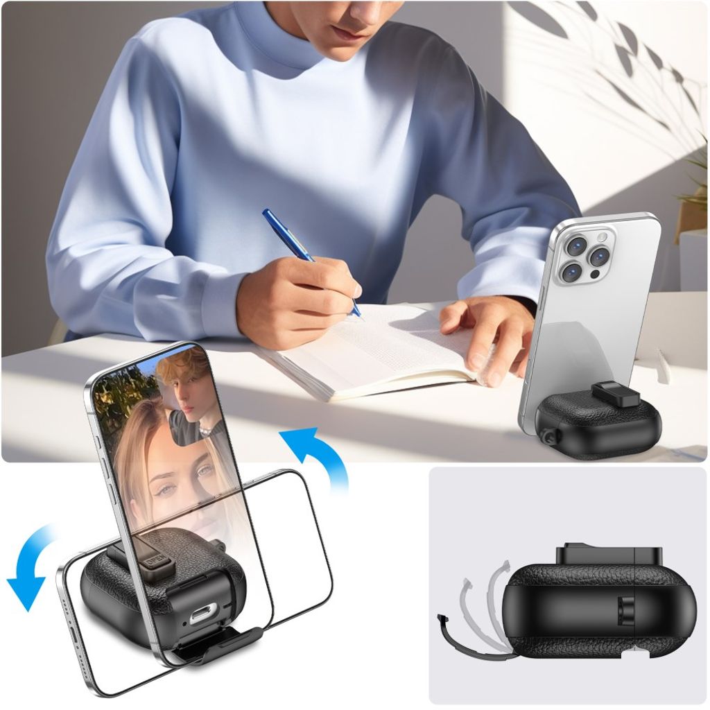 AirPods 4/5 Deksel Stativfunksjon Blå