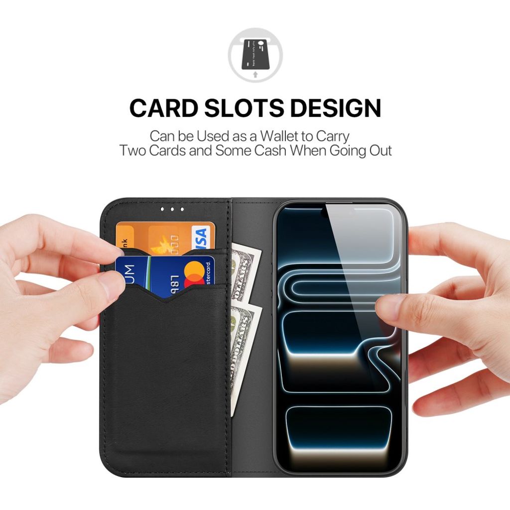 Dux Ducis iPhone 17 Pro Max/iPhone 18 Pro Max Etui Hivo Series Svart