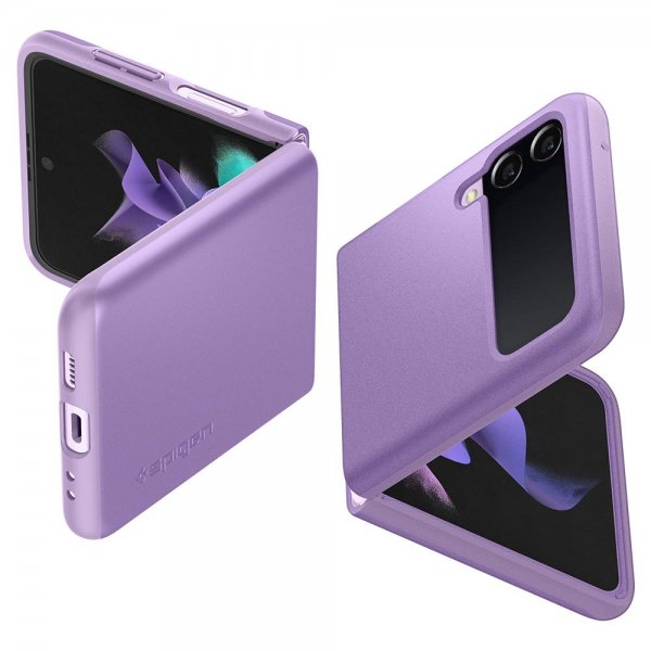 Spigen Samsung Galaxy Z Flip 3 Deksel Thin Fit Shiny Lavender