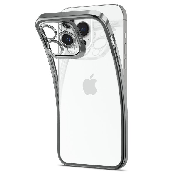 Spigen iPhone 14 Pro Max Deksel Optik Crystal Chrome Gray