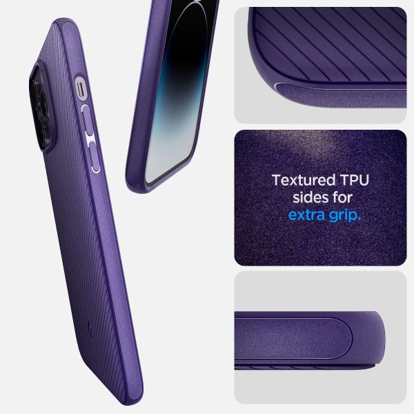 Spigen iPhone 14 Pro Deksel Mag Armor MagFit Deep Purple