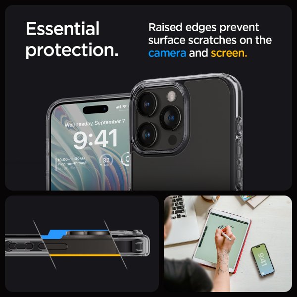 Spigen iPhone 15 Pro Deksel Ultra Hybrid Space Crystal