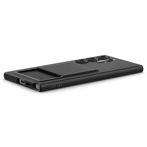 Spigen Samsung Galaxy S24 Ultra Deksel Liquid Slot Matte Black