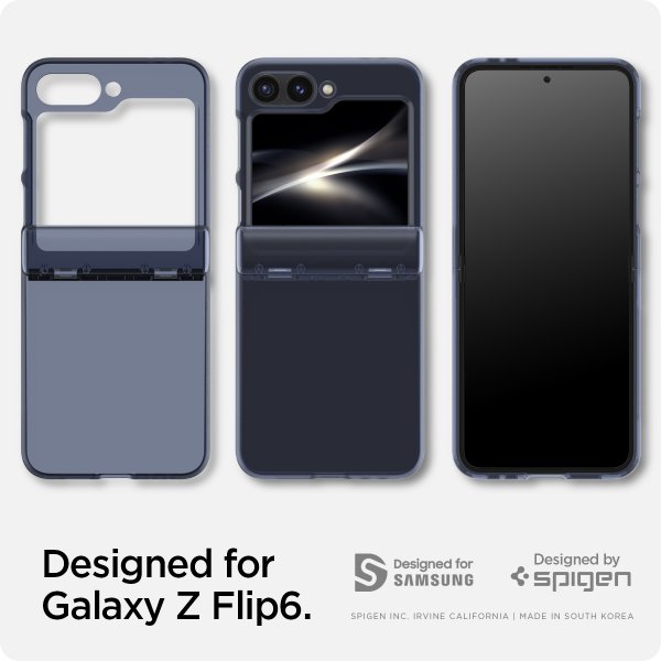 Spigen Samsung Galaxy Z Flip 6/Flip 7 FE Deksel Ultra Hybrid Pro Frost Navy Blue