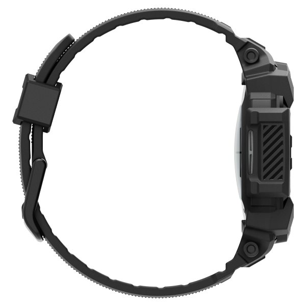 Spigen Samsung Galaxy Watch 7 40mm Armbånd og Deksel Rugged Armor Pro Matte Black