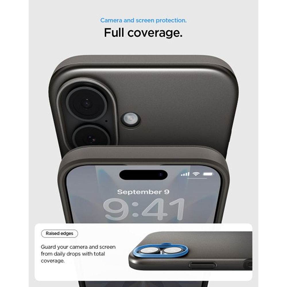 Spigen iPhone 17 Deksel Thin Fit MagFit Gunmetal
