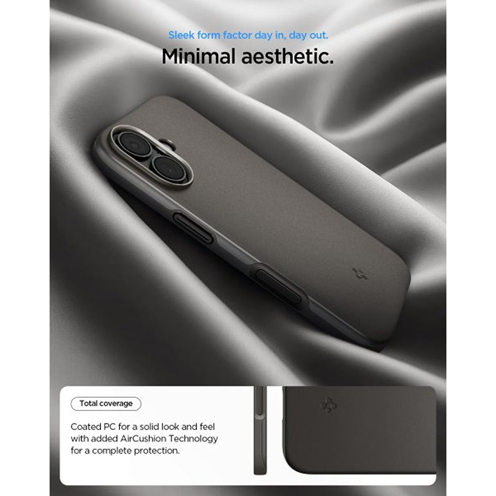Spigen iPhone 17 Deksel Thin Fit MagFit Gunmetal
