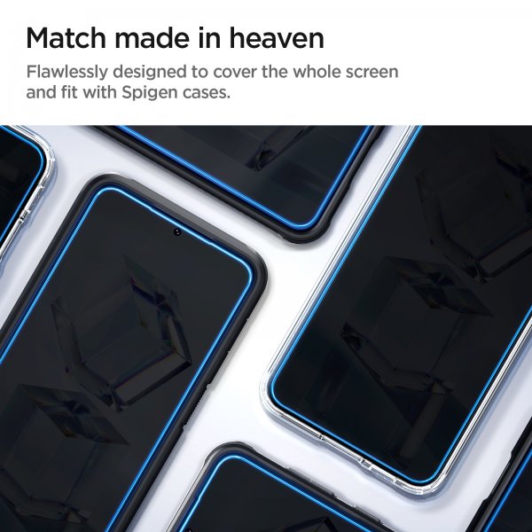 Spigen Samsung Galaxy S23 Skjermbeskytter GLAS.tR EZ Fit 2-pakning