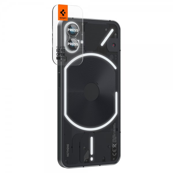 Spigen Nothing Phone (1) Kamerabeskytter GLAS.tR EZ Fit Optik Pro 2-pakning Svart