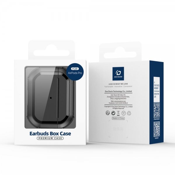 Dux Ducis AirPods 1/2 Deksel PECA Series Svart
