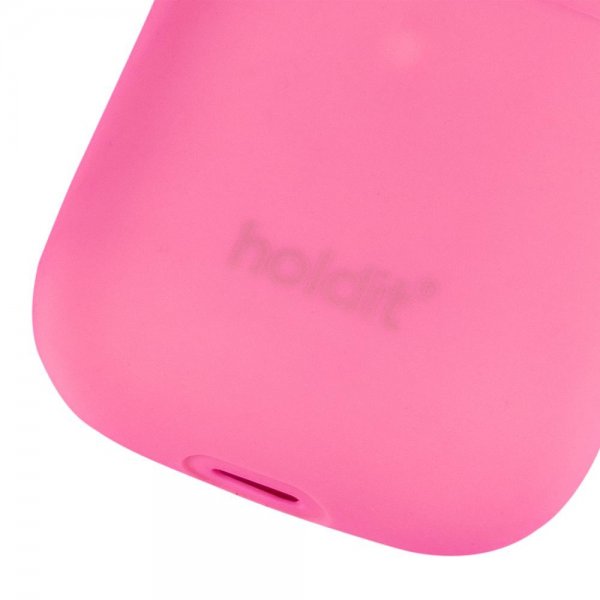 holdit AirPods 1/2 Deksel Silikon Bright Pink