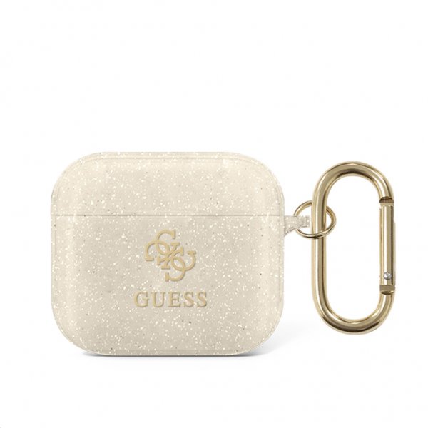 Guess AirPods 3 Deksel Glitter Case Gull