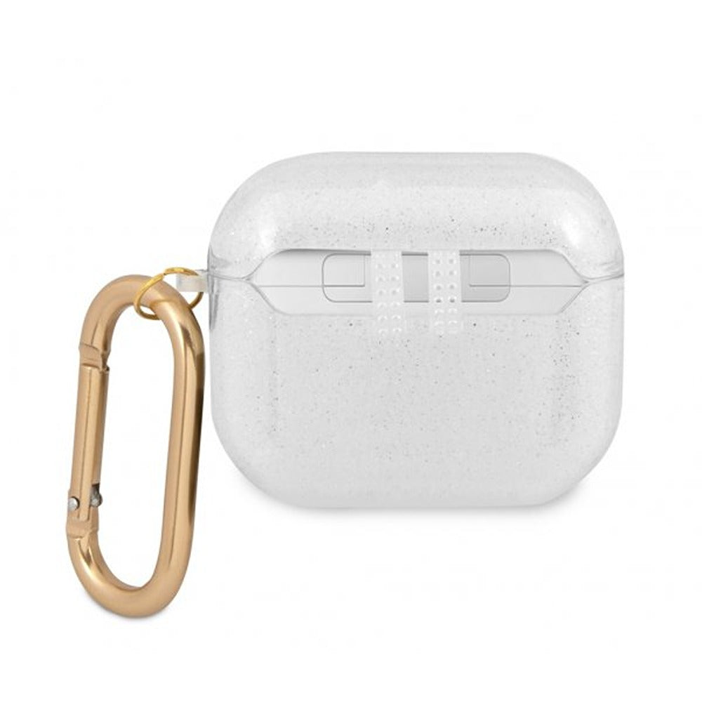 Guess AirPods 3 Deksel Glitter Case Transparent