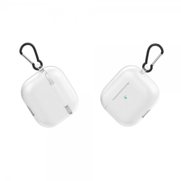 AirPods 3 Deksel med Karabinkrok Frostet Klar