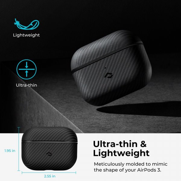 Pitaka AirPods 3 Deksel MagEZ Case Svart