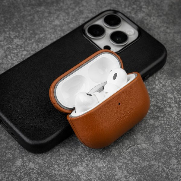 Fixed AirPods 3 Deksel PodsLeather MagSafe Brun