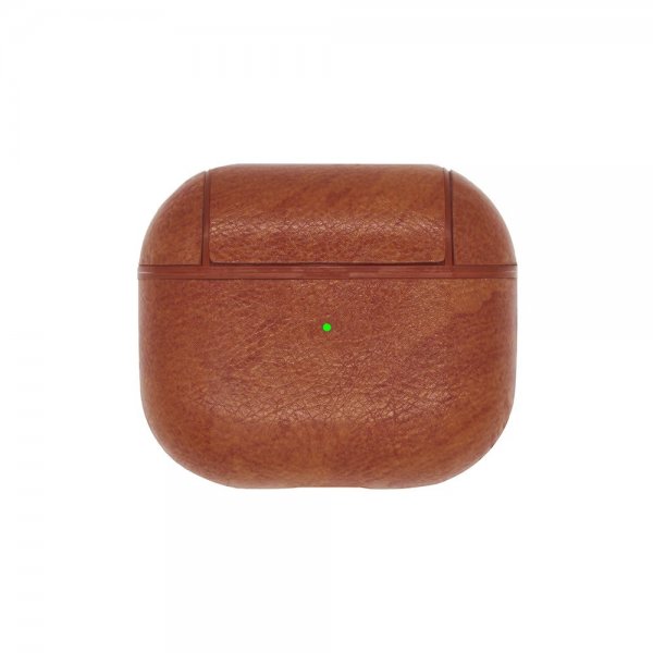 AirPods 3 Deksel PU-lær Lys brun