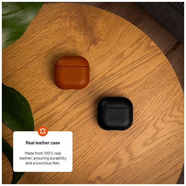 Fixed AirPods 4 Deksel PodsLeather Brun