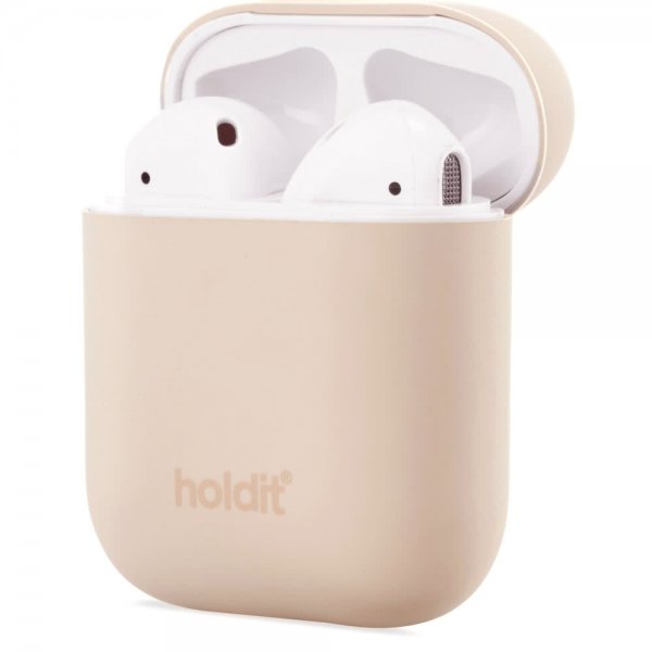 holdit AirPods (1/2) Deksel Silikon Beige