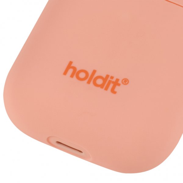 holdit AirPods (1/2) Deksel Silikon Pink Peach