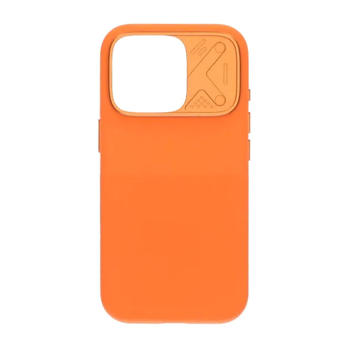iPhone 16 Pro Deksel Silikon Kamerakant MagSafe Oransje