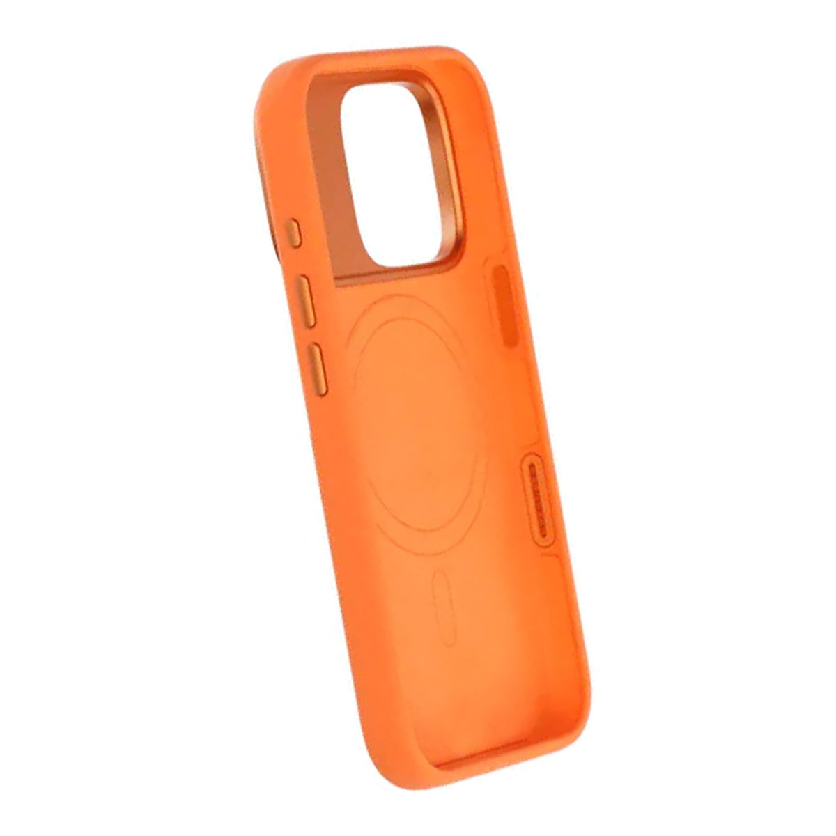 iPhone 16 Pro Deksel Silikon Kamerakant MagSafe Oransje